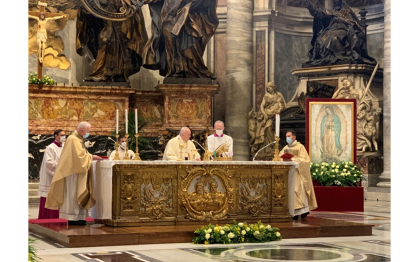 Solemnidad por nuestra señora de Guadalupe en la basílica de San Pedro Solemnidad por nuestra señora de Guadalupe en la basílica de San Pedro