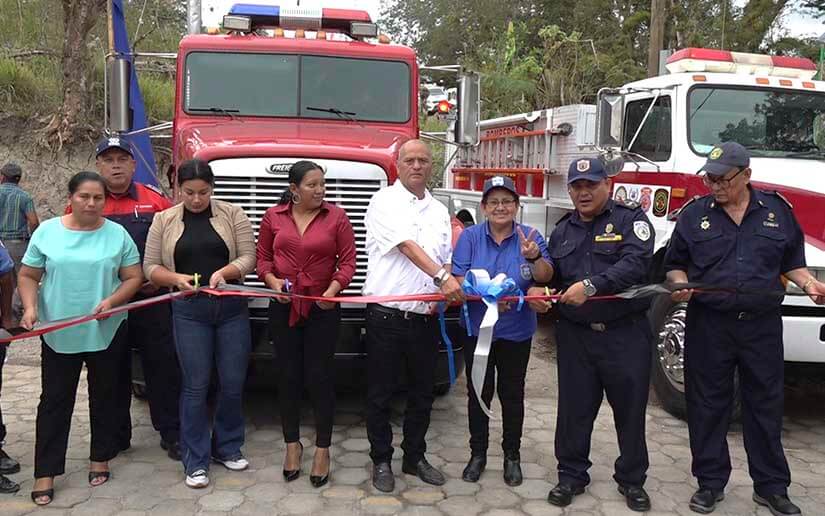 Gobierno Sandinista inaugura estación de bomberos