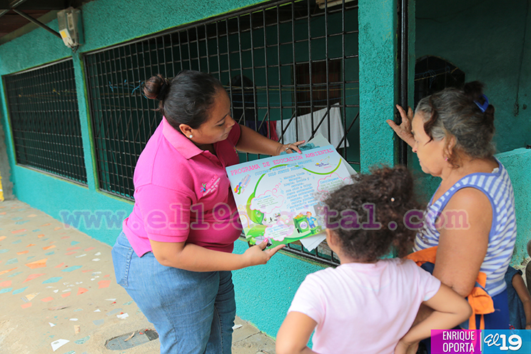 Continúa campaña para mantener los barrios limpios en Managua