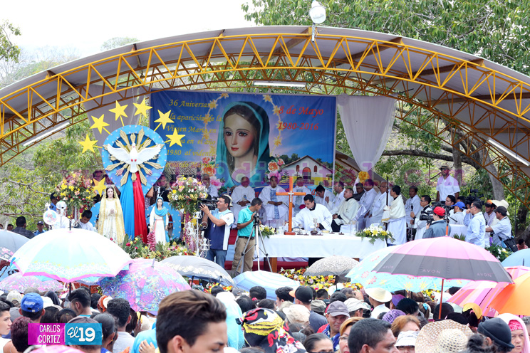 36 aniversario de las apariciones de la Virgen María en Cuapa