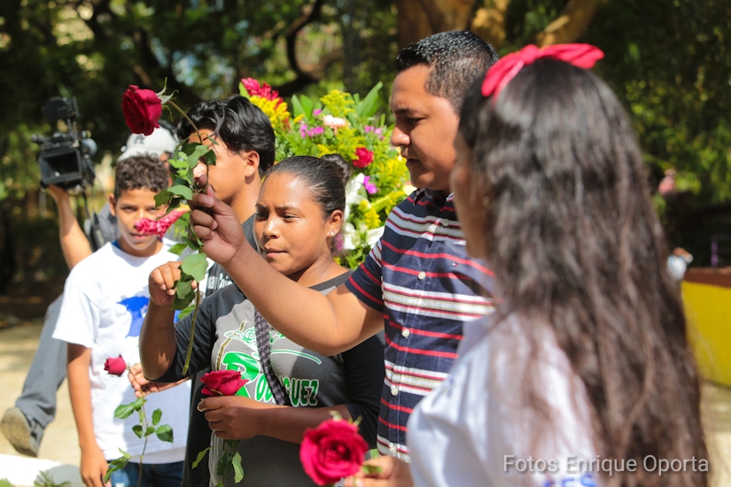 Juventud Sandinista rinde homenaje al niño mártir Luis Alfonso Velásquez Flores
