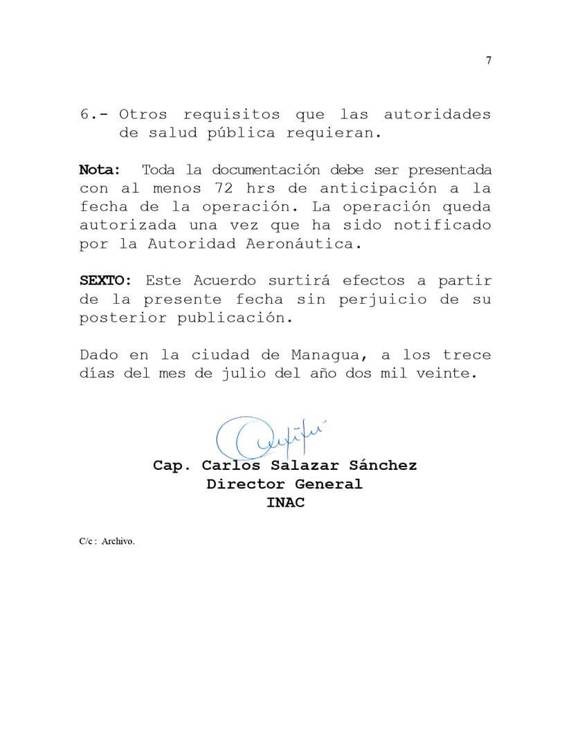 resolucion-inac-nicaragua-reanudacion-operaciones-aeropuerto-augusto-c-sandino