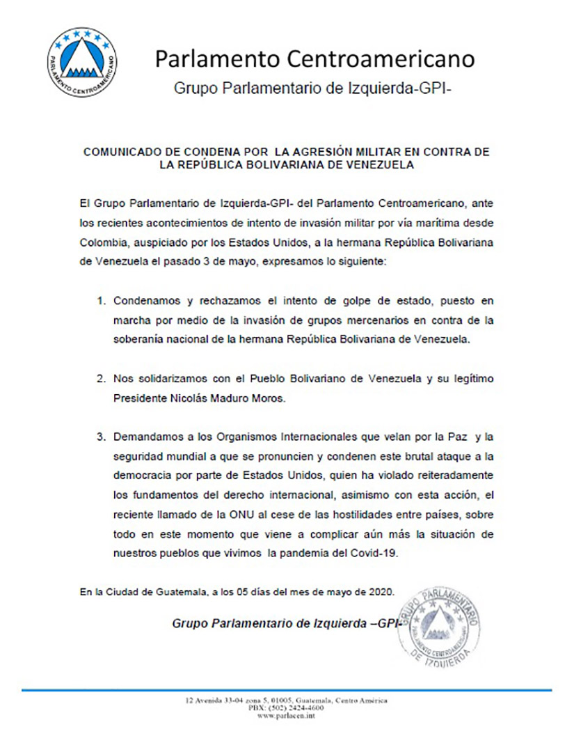 gpi-comunicado-condena-agresion-militar-venezuela