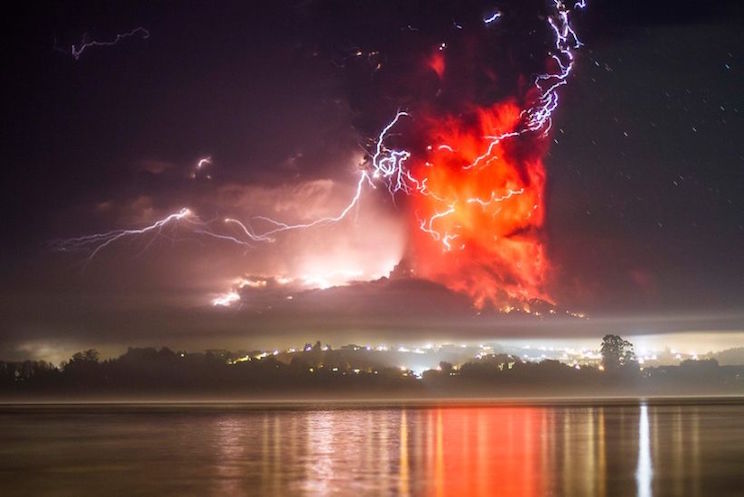 Erupciones volcánicas en América durante el 2015