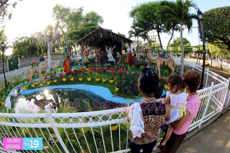 Nindirí recrea nacimiento de Jesús para disfrute de las familias