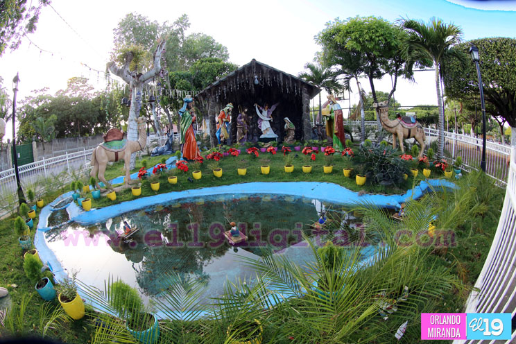 Nindirí recrea nacimiento de Jesús para disfrute de las familias