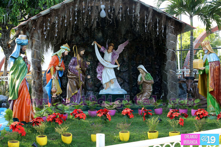 Nindirí recrea nacimiento de Jesús para disfrute de las familias