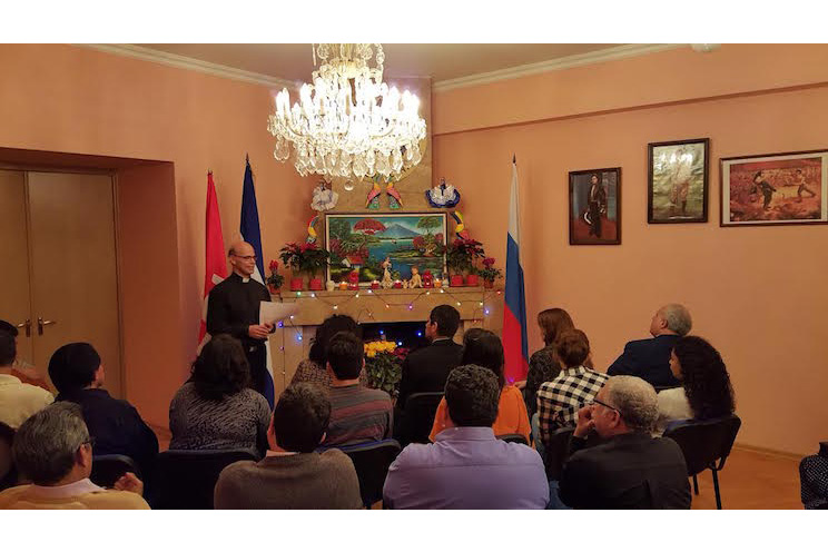 Comunidad nicaragüense en Moscú celebró a la Purísima Concepción de María