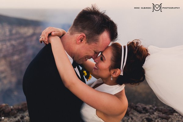 Boda de meteorólogos junto al Volcán Masaya
