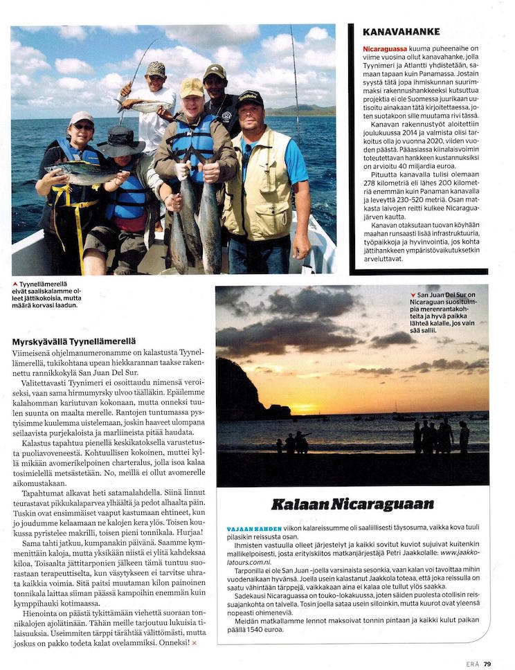 Pesca deportiva en Nicaragua atrae a prensa turística nórdica