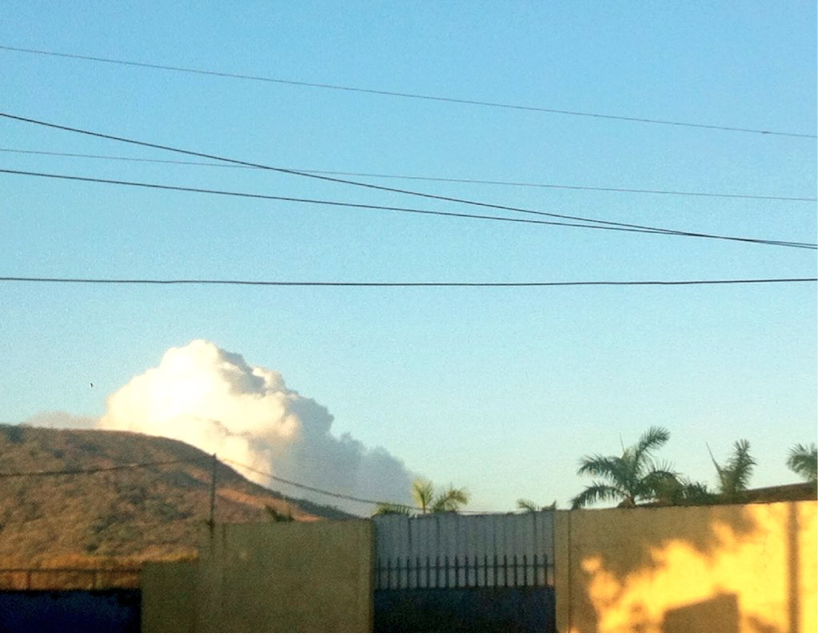 Volcán Masaya exhala nuevamente columna de gases