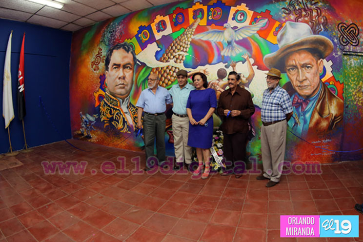Inauguran Mural “De Darío a Sandino, Raíces Indígenas”