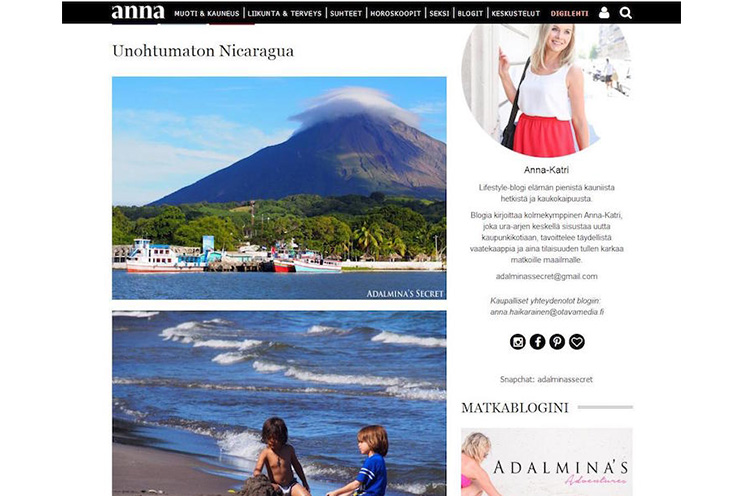 Blogueros finlandeses enamorados de Nicaragua