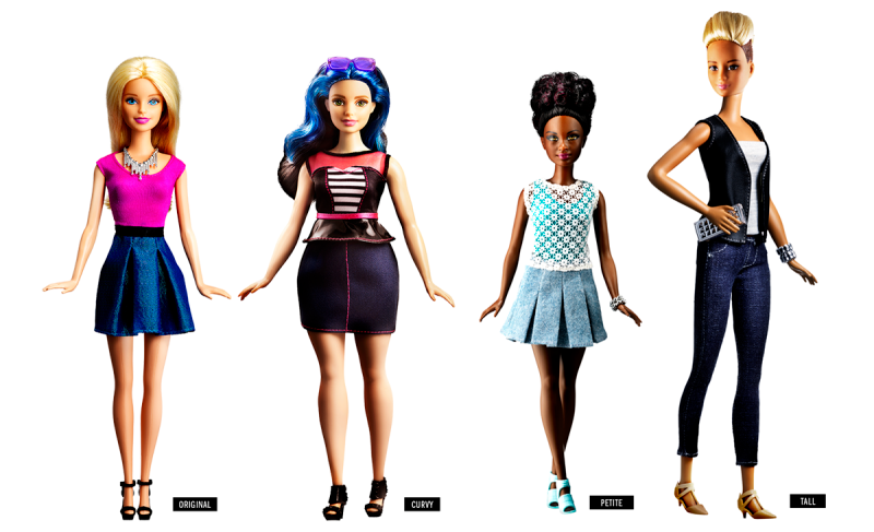 Barbie ahora podrá ser voluptuosa, alta o bajita