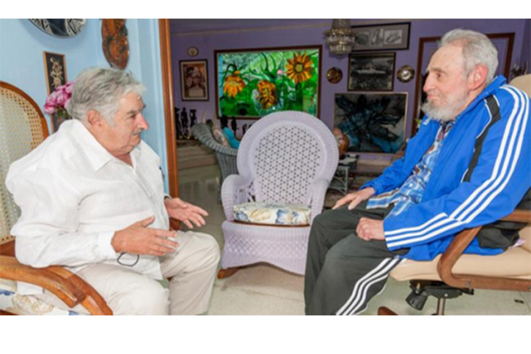 Fidel y Mujica sostienen encuentro y abordan tema del zika