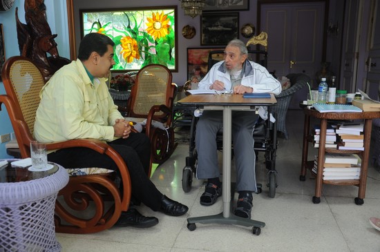 Nicolás Maduro se reúne con Fidel en Cuba