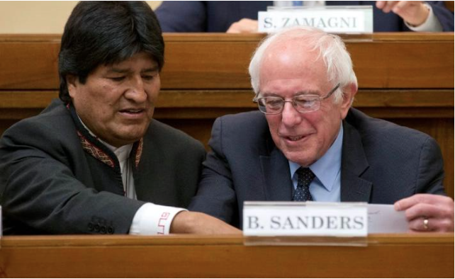Correa, Evo y Bernie Sanders se reúnen en el Vaticano