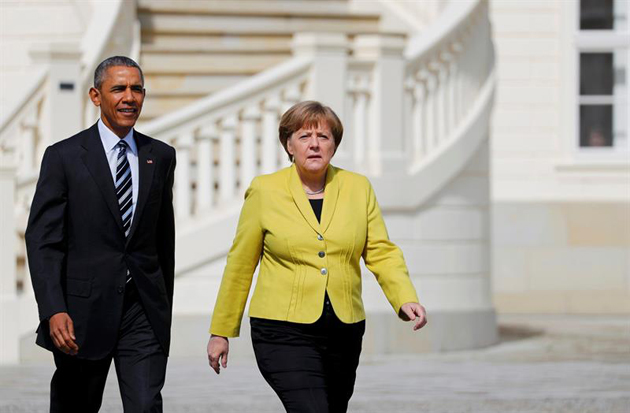 Obama llega a Alemania para defender pacto de libre comercio EE UU y la UE con Merkel
