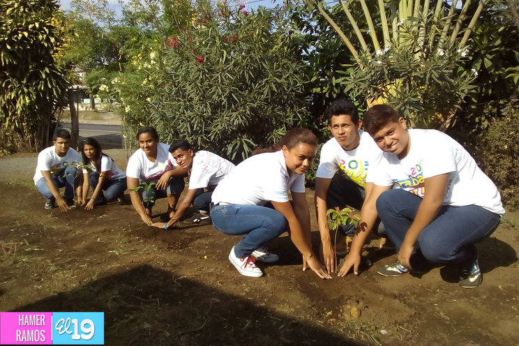 Juventud Sandinista de Carazo desarrolla campaña #YoAdoptoUnÁrbol