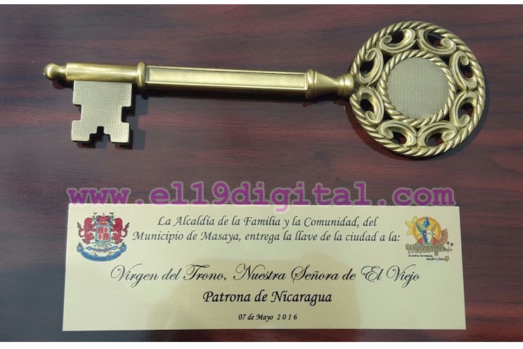 Nuestra Señora del Trono es declarada Huésped de Honor en la ciudad de Masaya