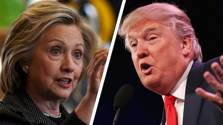 Clinton y Trump, virtualmente empatados