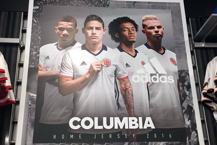 El increíble error de Adidas en la camiseta de Colombia