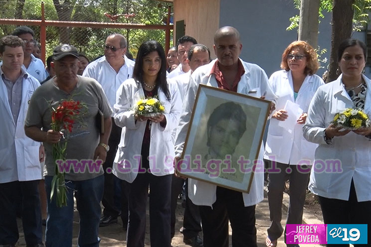 Trabajadores del Hospital Psicosocial recuerdan al mártir doctor José Dolores Fletes