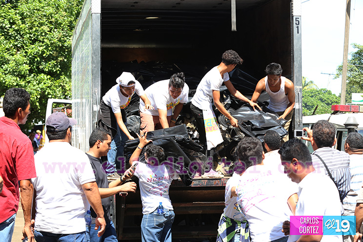 Gobierno envía cargamento solidario a familias afectadas por terremoto en Puerto Morazán