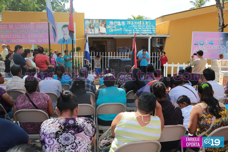 Familias de Nindirí protagonizan entrega de Bono Productivo Alimentario