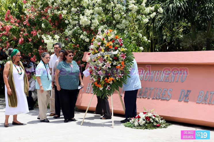Conmemoran 37 aniversario de tránsito a la inmortalidad de Héroes y Mártires de Batahola