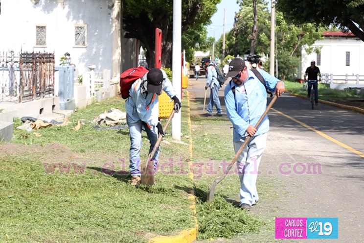Alcaldía de Managua limpia Cementerio General 