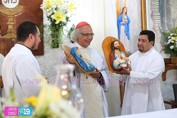 Cardenal Brenes celebra junto a feligreses a San Luis de Gonzaga