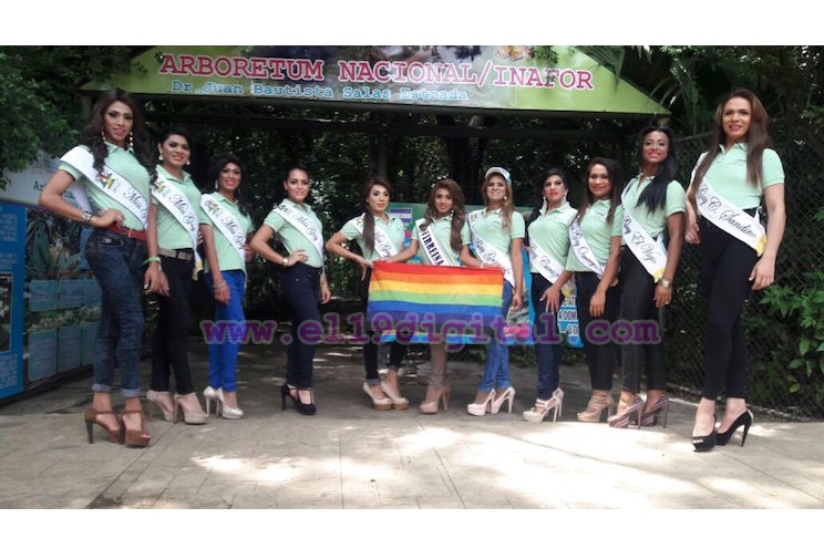 Candidatas de Miss Gay Nicaragua visitan Arboretum Nacional