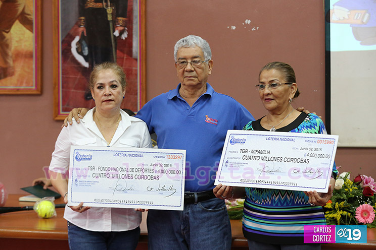 Lotería Nacional ya ha entregado más de 49 millones de córdobas en utilidades