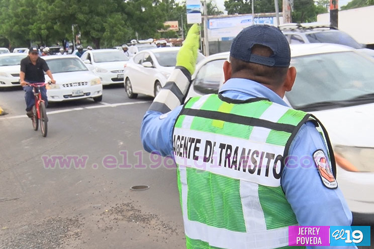 Exitoso plan de regulación vial en Managua 