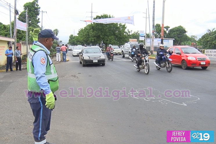 Exitoso plan de regulación vial en Managua 