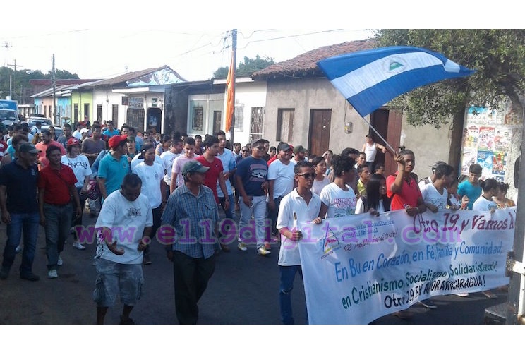 En caminata: Jóvenes leoneses ratifican respaldo al Comandante Daniel Ortega