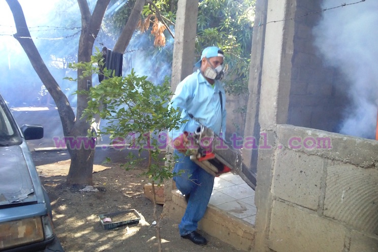 Intensa jornada de fumigación en barrio Francisco Meza  