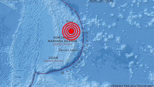 Sismo de 7.7 grados sacude a Islas Marianas del Norte