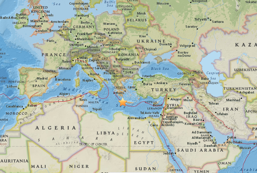 Un sismo de magnitud 5,2 sacude la isla de Creta