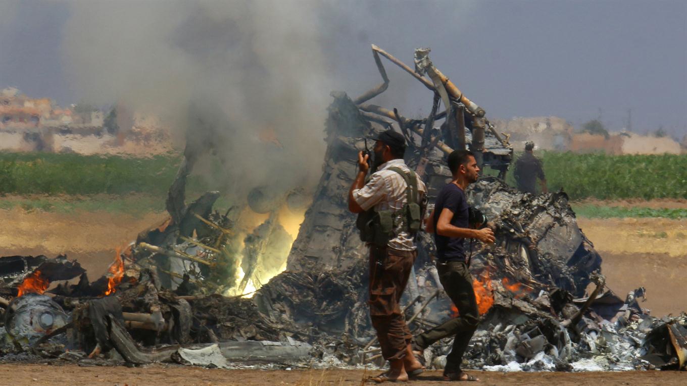 Derriban un helicóptero militar ruso en Siria