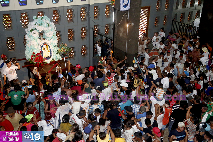 Santo Domingo llega a Managua en medio del júbilo de sus devotos
