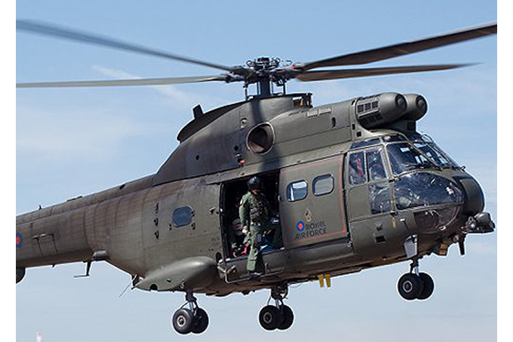 Reportan accidente de un helicóptero de la Real Fuerza Aérea Británica
