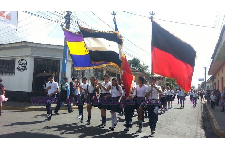 Inician desfiles escolares en Carazo