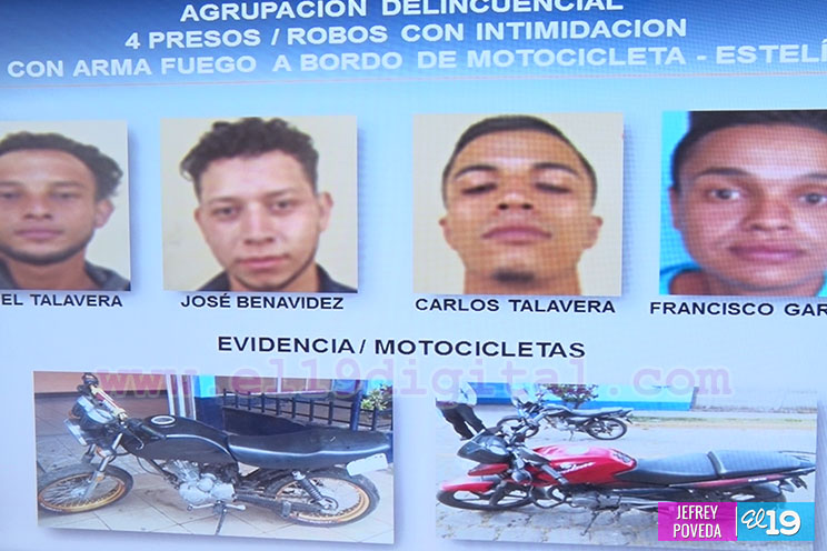 Policía Nacional desarticula bandas delincuenciales en Managua, Estelí y Carazo