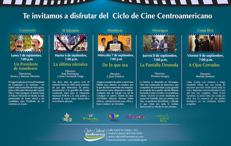 Inicia ciclo de cine centroamericano en Santo Domingo