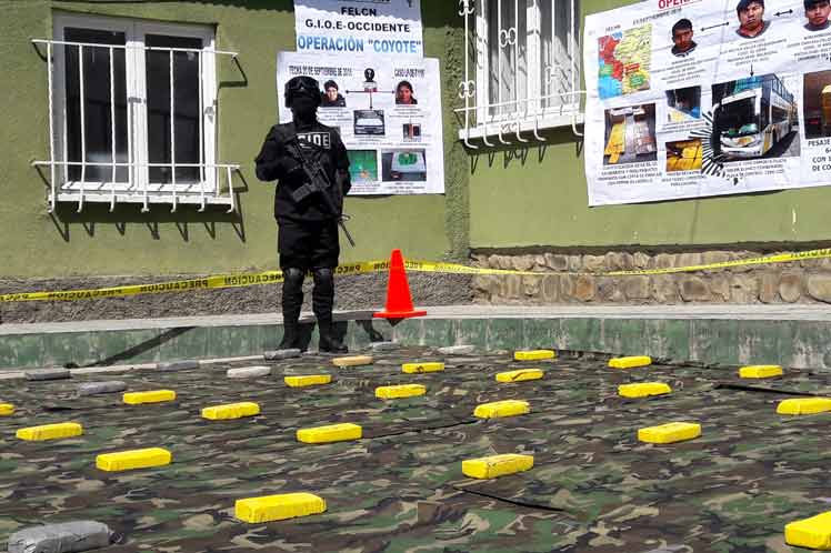 Oficiales bolivianos incautaron 71 kilogramos de droga