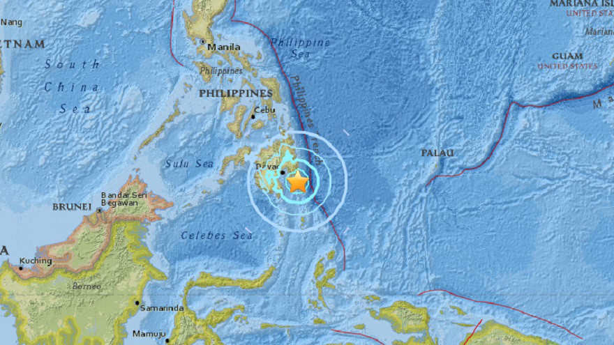 Un sismo de magnitud 6,3 se registra en Filipinas