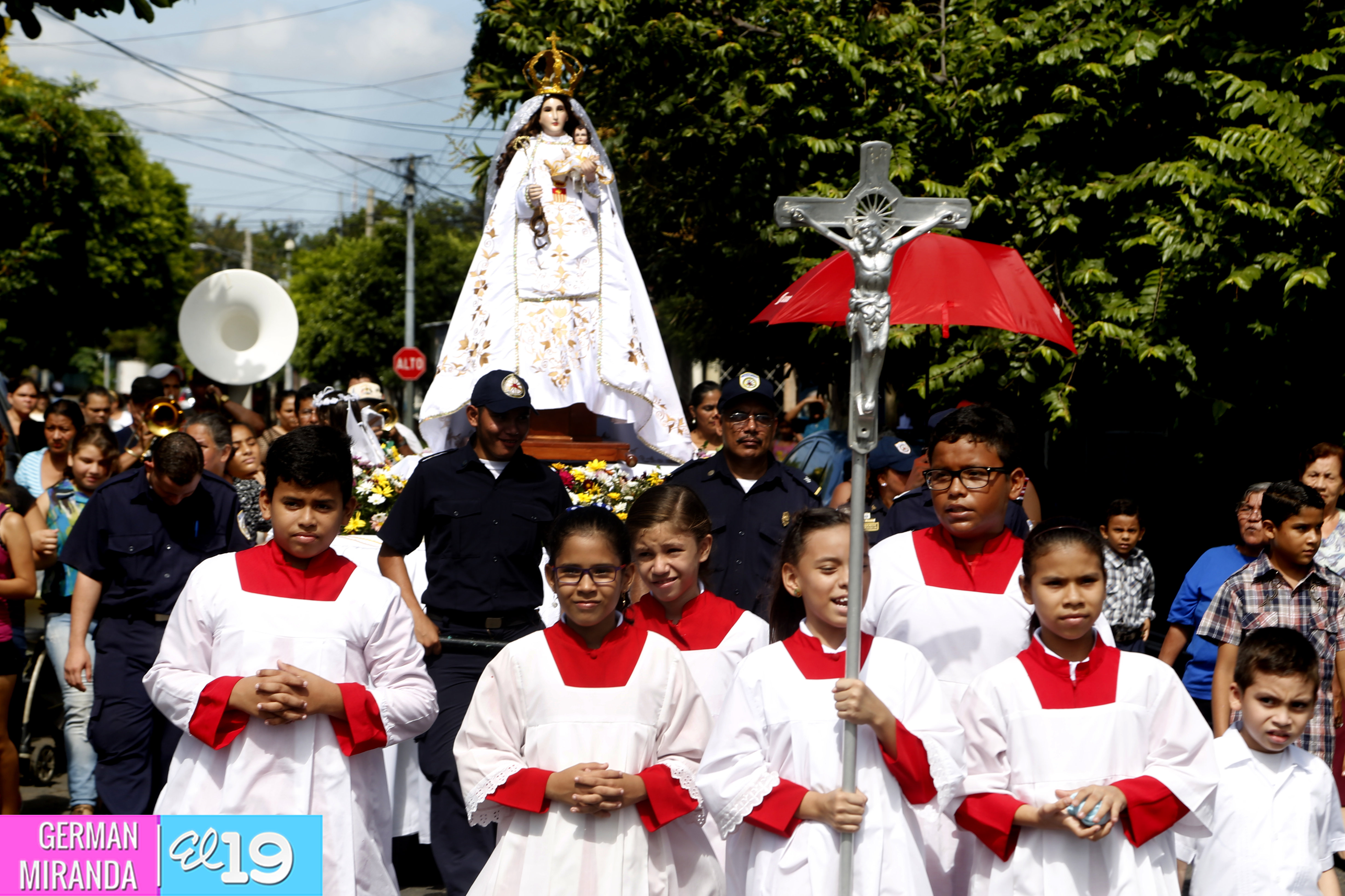 Cardenal Brenes celebra a la Virgen de la Merced en Managua