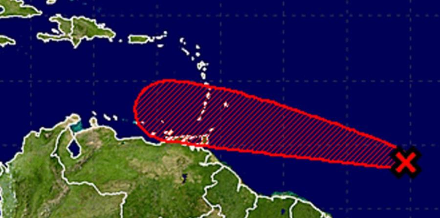 Fuerte onda tropical se dirige al Caribe